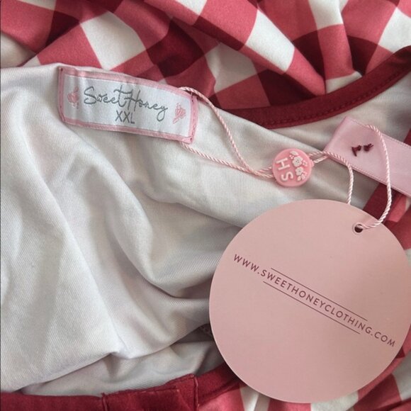 Sweet Honey‎ Women's Buffalo Check Plaid Night Gown Size XXL NWT - Picture 4 of 4